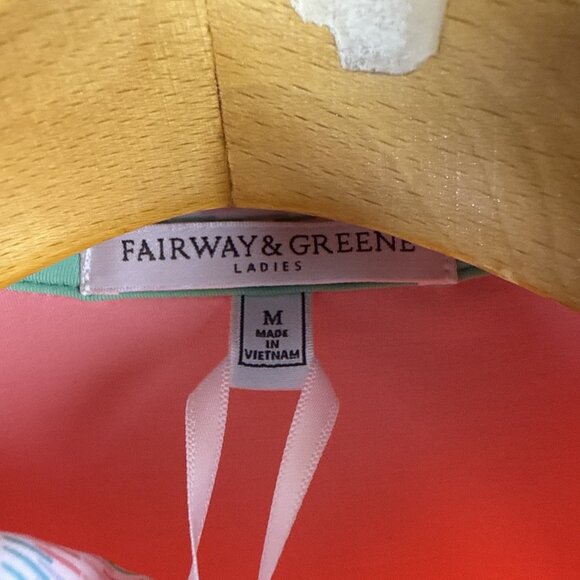 New W/ Logo Fairway & Greene Darcy Sleeveless Polo Womens Size M Frose MSRP $118 - Picture 6 of 13